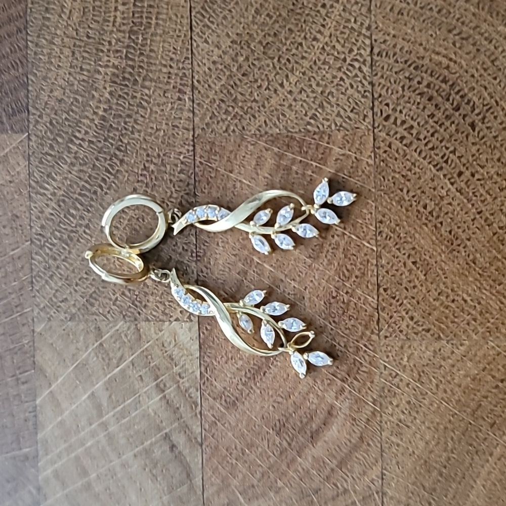 Real gold earrings